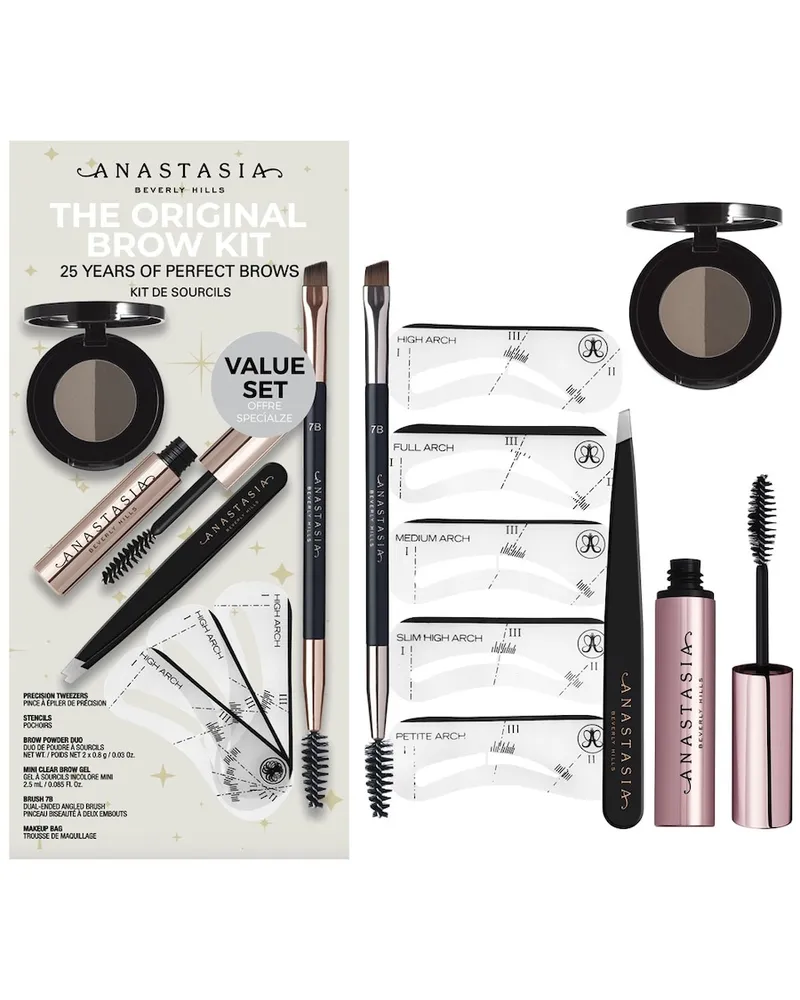 Anastasia Original Brow Kit Augenbrauenpuder Medium Brown Schwarz