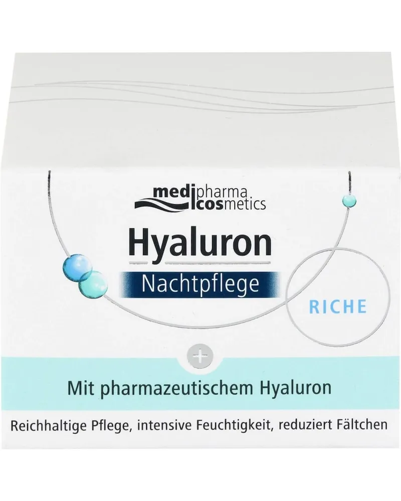 Medipharma Cosmetics HYALURON NACHTPFLEGE riche Creme im Tiegel Gesichtscreme 05 l 