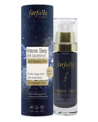 Farfalla Intense Sleep AHA Gesichtsfluid Night Recovery Effect 30ml Nachtcreme 