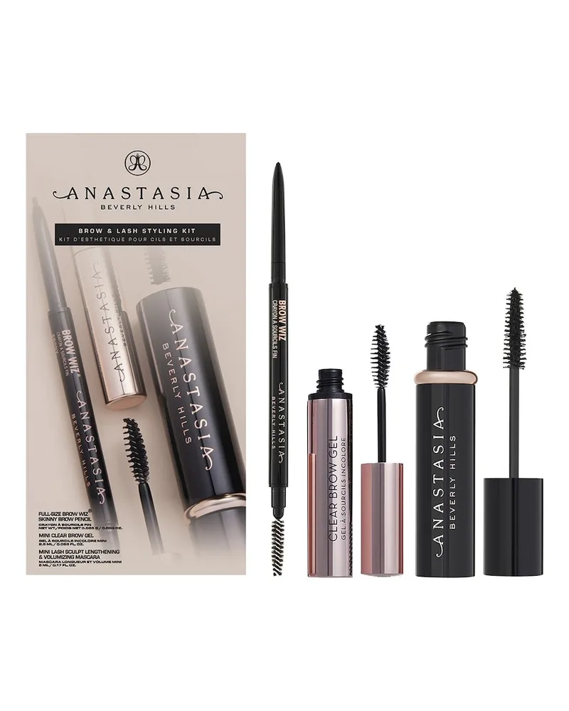 Anastasia Brow & Lash Styling Kit Sets Paletten Medium Brown Schwarz