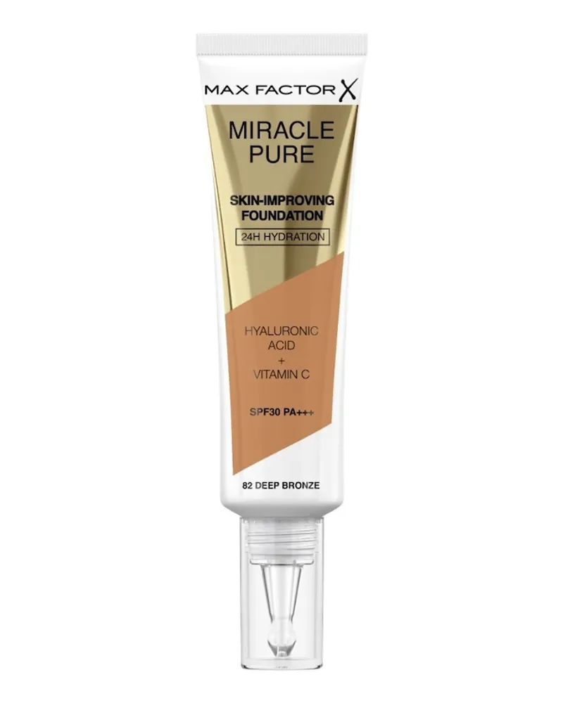 Max Factor Miracle Pure Foundation 30 ml 82 Deep Bronze Hellbraun