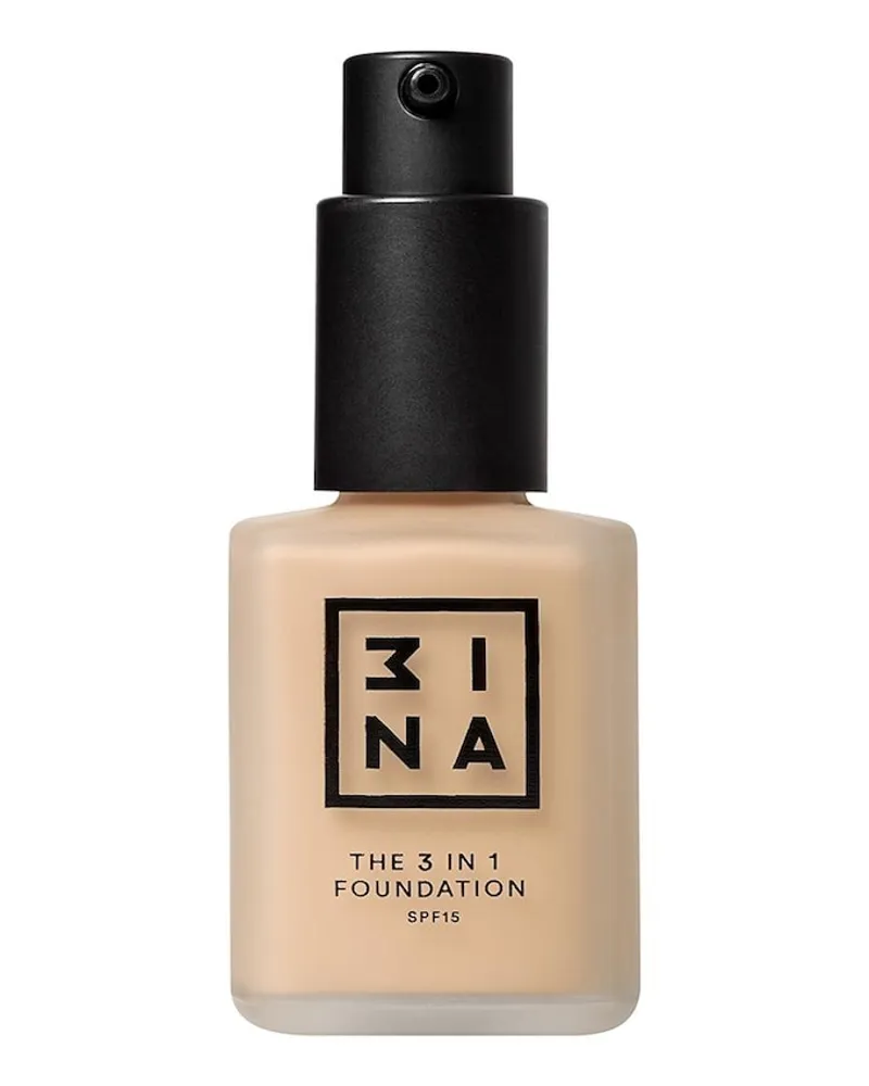 3INA The 3 in 1 Foundation 30 ml Nr. 201 Medium Beige Hellbraun