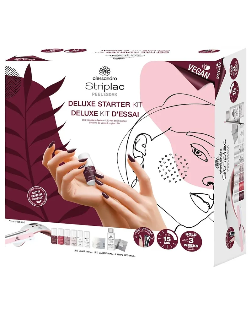 alessandro Striplac Peel & Soak Deluxe Starter Kit (vegan) Sets 