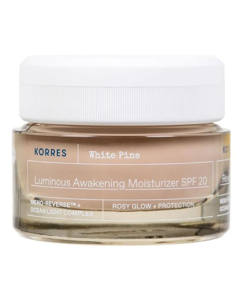 Korres WHITE PINE Belebende Feuchtigkeitscreme für strahlende Haut SPF20 Anti-Aging-Gesichtspflege 40 ml 