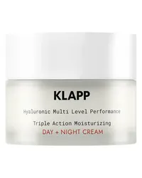 KLAPP Hyaluronic Multi Level Performance Triple Action Moisturizing Day + Night Cream Tagescreme 50 ml 