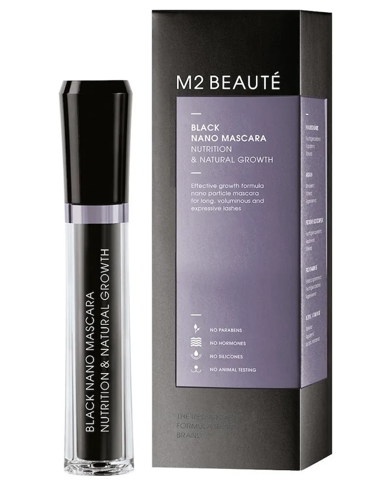 M2 Beauté Black Nano Mascara 6 ml BLACK Schwarz