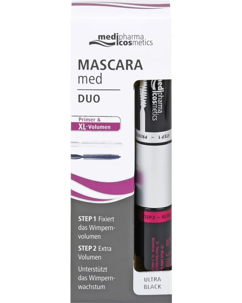 Medipharma Cosmetics MASCARA med Duo Primer & XL Volumen Mascara 01 l 10 ml 