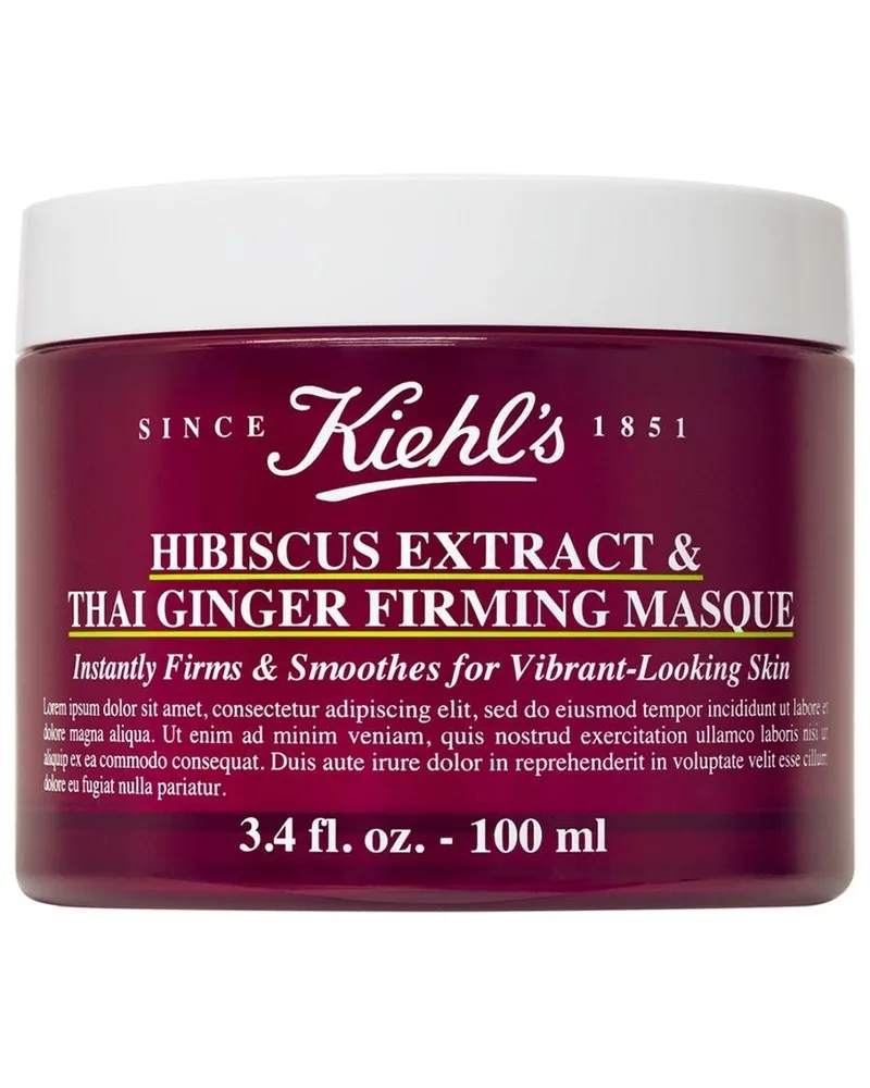 Kiehl's Geschenkideen Ginger Leaf & Hibiscus Firming Mask Feuchtigkeitsmasken 100 ml 