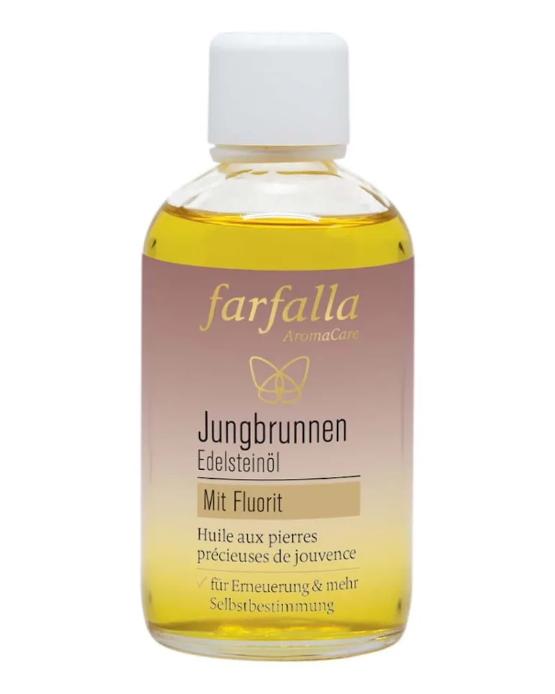 Farfalla Edelsteinöl Jungbrunnen mit Fluorit 100ml Körperöl 