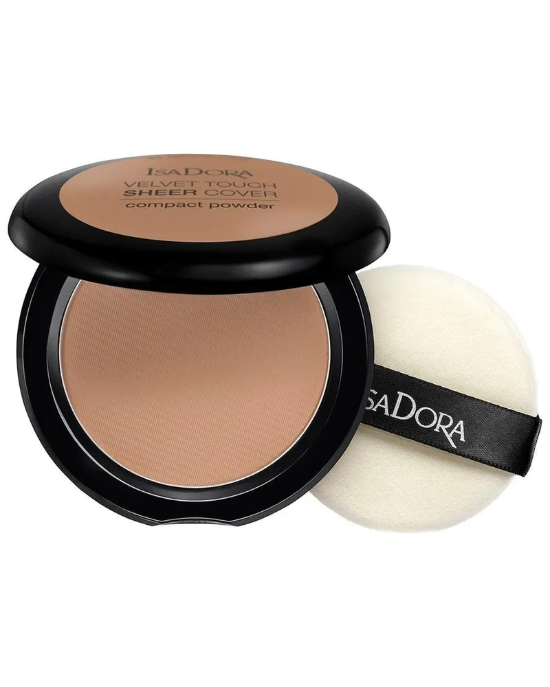 IsaDora Velvet Touch Sheer Cover Compact Puder 10 g 48 NEUTRAL ALMOND Hellbraun