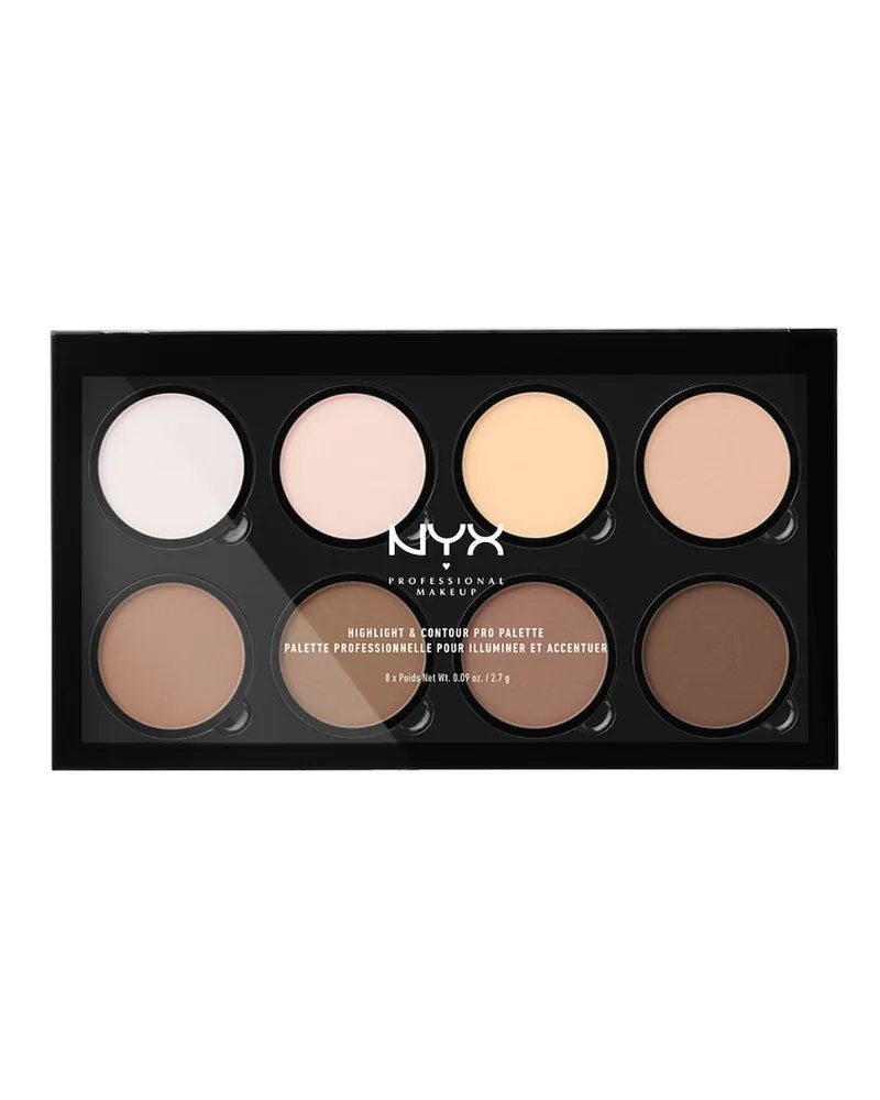 NYX Cosmetics Pride Makeup Highlight & Contour Pro Palette Highlighter 21.6 g Braun