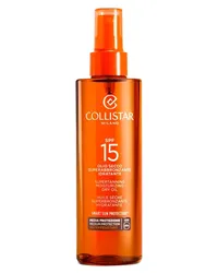 Collistar Sun Care Supertanning Moisturizing Dry Oil SPF 15 Sonnenschutz 200 ml 