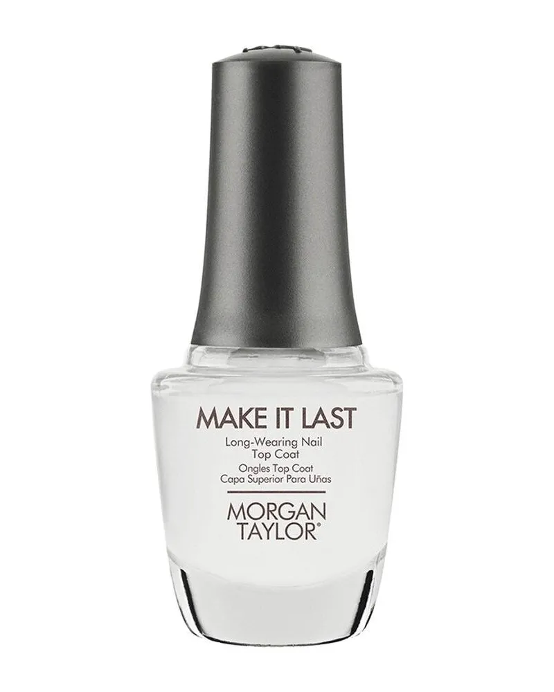 Morgan Taylor Make It Last Top Coat 15 ml Weiss