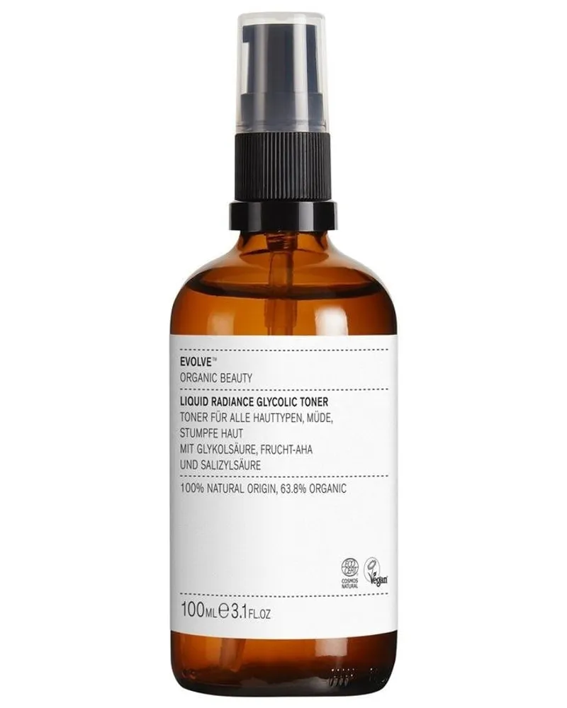 Evolve Organic Beauty Liquid Radiance Glycolic Toner Gesichtswasser 100 ml 