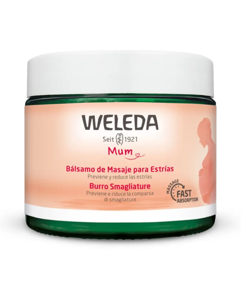 Weleda Mum Massagebalsam Gegen Dehnungsstreifen Anti-Cellulite 150 ml 