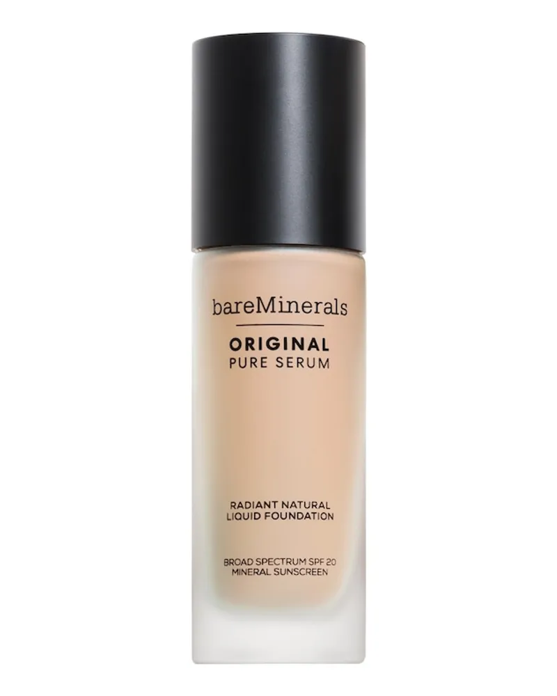 bareMinerals Original Pure Serum Radiant Natural Liquid Foundation Mineral SPF 20 30 ml LIGHT COOL 2 Nude