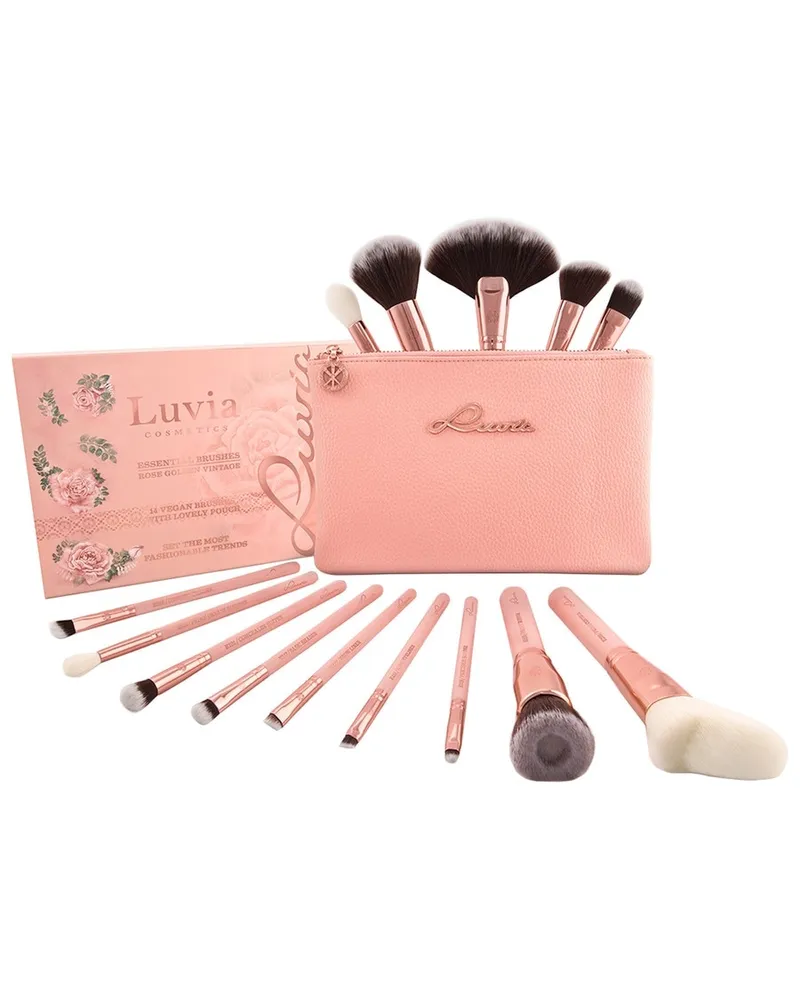 Luvia Cosmetics Essential Brushes Rose Golden Vintage Pinselsets 