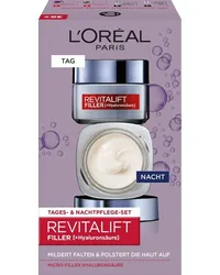 L'Oréal Revitalift Filler Geschenkset mit Tages- & Nachtpflege Gesichtscreme 