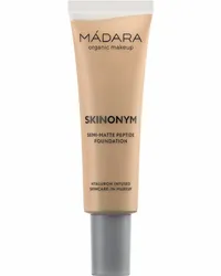 MÁDARA SKINONYM Semi-Matte Peptid Foundation 30 ml Nr. 50 Golden Sand Hellbraun