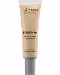 MÁDARA SKINONYM Semi-Matte Peptid Foundation 30 ml Nr. 50 Golden Sand Hellbraun