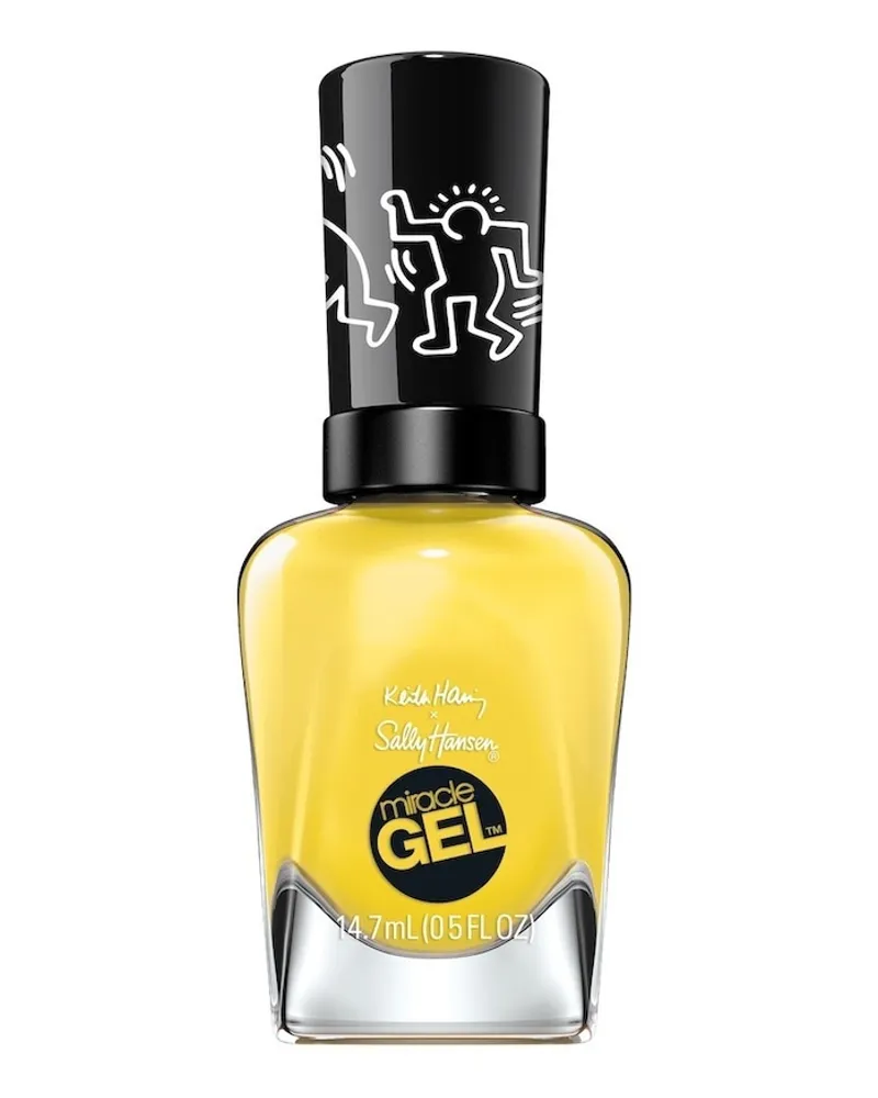 Sally Hansen Miracle Gel® × Keith Haring Collection długotrwały, wegański, żelowy lakier do paznokci – Writing on the Walls, 14,7 ml Nagellack Gold