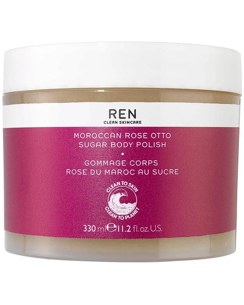 REN Moroccan Rose Sugar Body Polish Körperpeeling 330 ml 