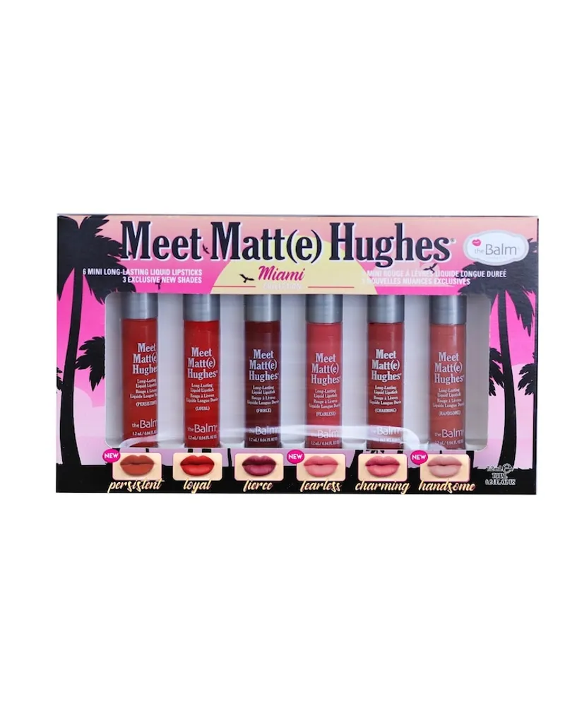 theBalm Meet Matte Hughes Mini Kit Lippenstifte Weiss