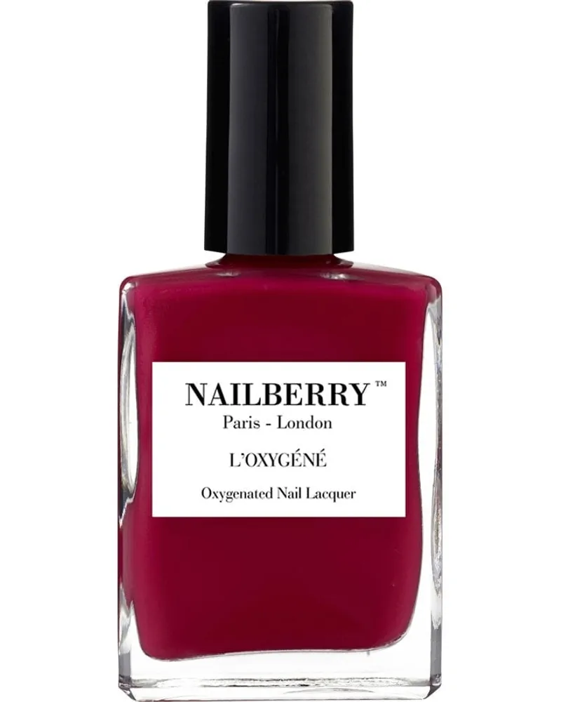 Nailberry L'Oxygéné Oxygenated Nail Lacquer Nagellack 15 ml Strawberry Jam Dunkelrot