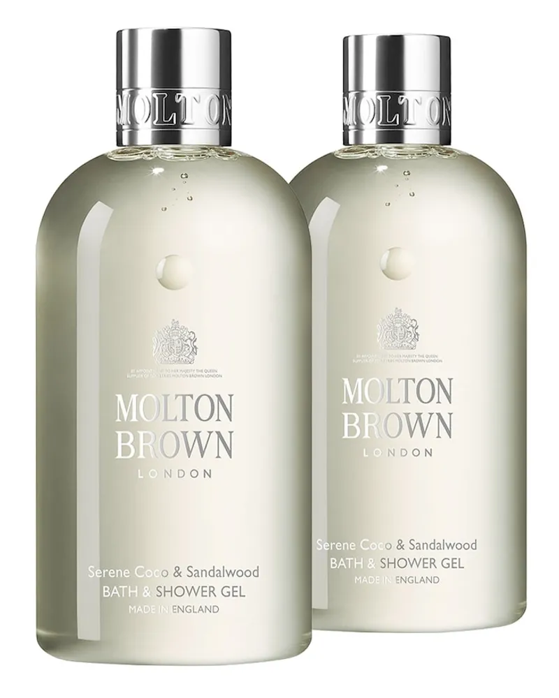 Molton Brown Serene Coco & Sandalwood Bath Shower Gel Doppelpack (2er Set) Duschgel 600 ml 
