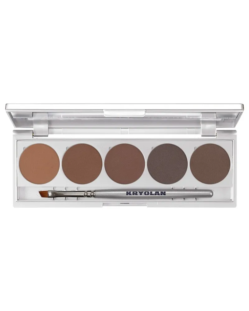 KRYOLAN Eyebrow Powder Palette Brows 2 Augenbrauenpuder 10 g BROWN Braun