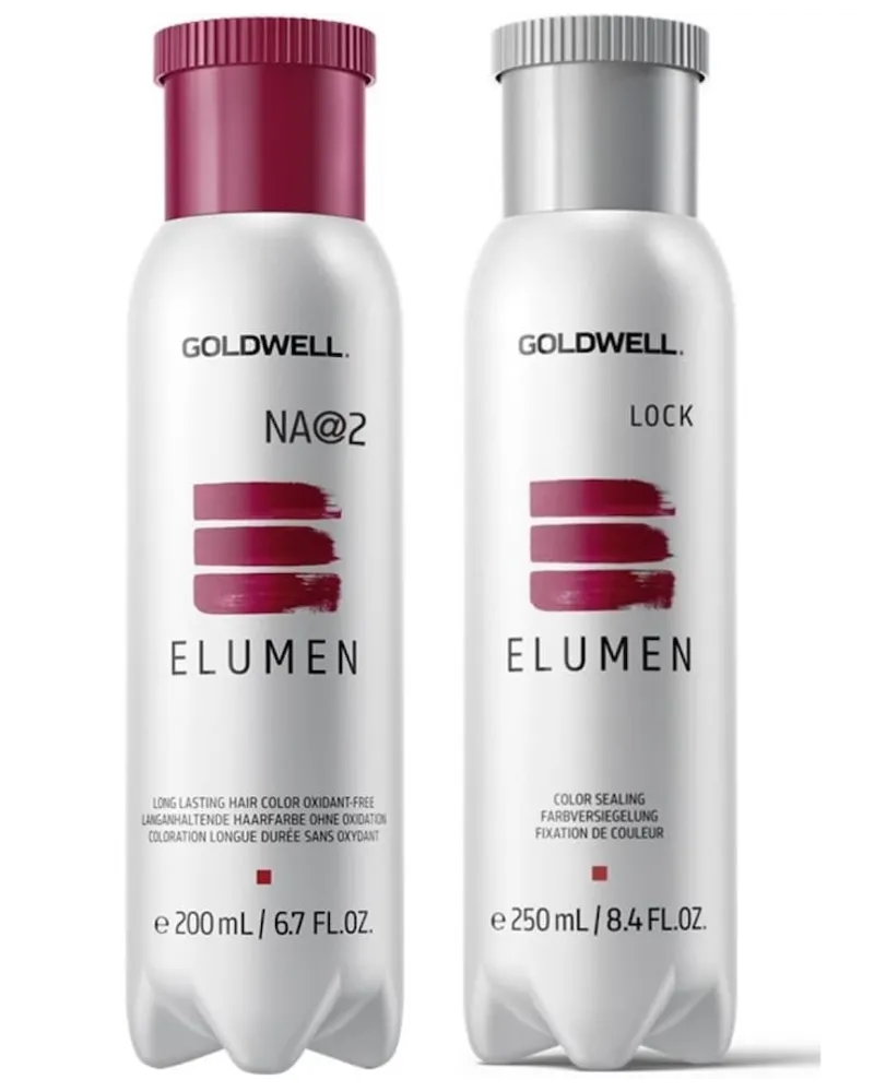 Goldwell Elumen NA@2 (naturasch, schwarz) + Lock Versieglung Set* Coloration 0.45 l 