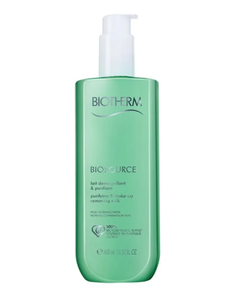 Biotherm Biosource Purifying & Make-Up Removing Milk Reinigungsmilch 400 ml 