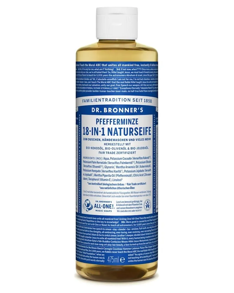 Dr. Bronner's Pfefferminze 18in1 Naturseife 475ml Seife 