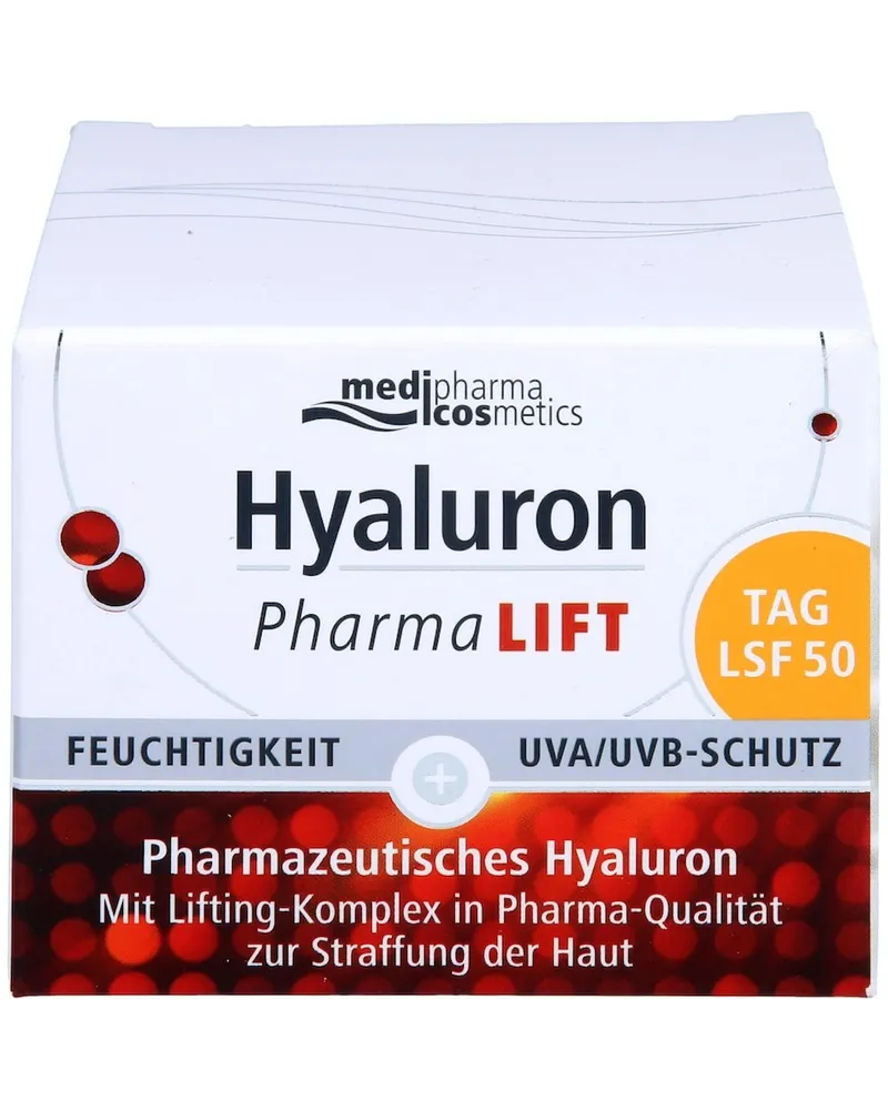 Medipharma Cosmetics HYALURON PHARMALIFT Tag Creme LSF 50 Anti-Aging-Gesichtspflege 05 l 