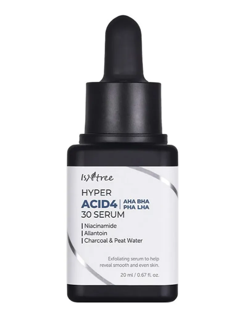 ISNTREE Hyper Acid4 AHA BHA PHA LHA 30 Serum Gesichtspeeling 20 ml 