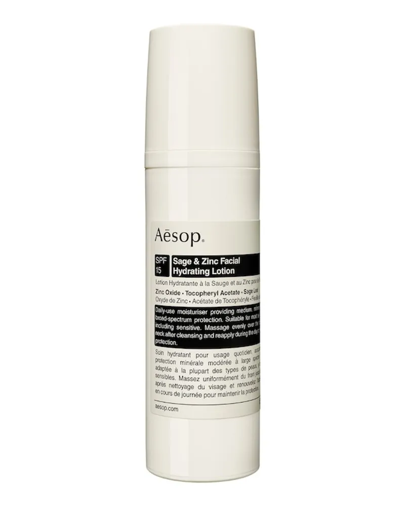 Aesop Sage & Zinc Facial Hydrating Lotion SPF15 Gesichtscreme 50 ml 