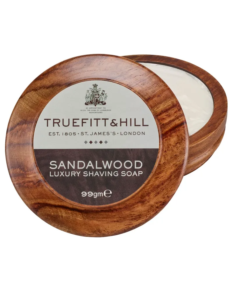 Truefitt & Hill Sandalwood Luxury Shaving Soap in Wooden Bowl Gesichtsseife 99 g 