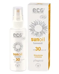 ECO Cosmetics Transparent Sonnenöl LSF30 Sonnenschutz 50 ml 