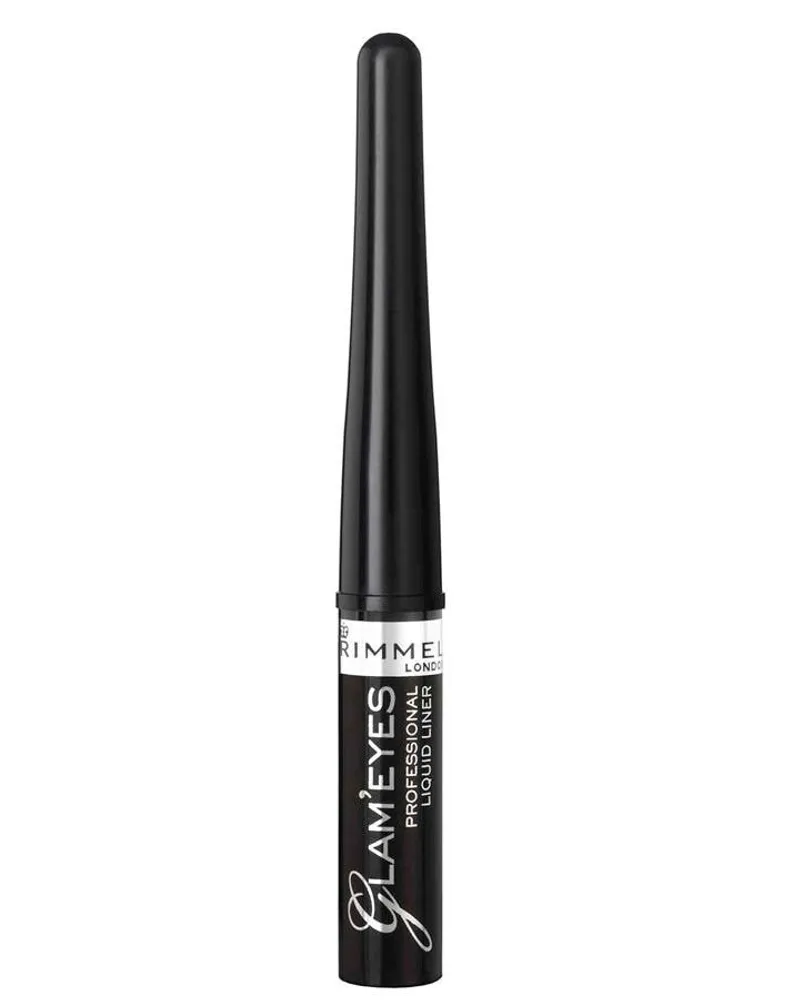 Rimmel London Glam'Eyes Professionelle Flüssigkeit Eyeliner 4 ml Schwarz