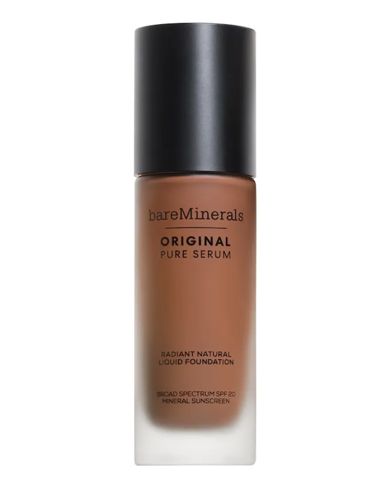 bareMinerals Original Pure Serum Radiant Natural Liquid Foundation Mineral SPF 20 30 ml DEEP WARM 5 Braun