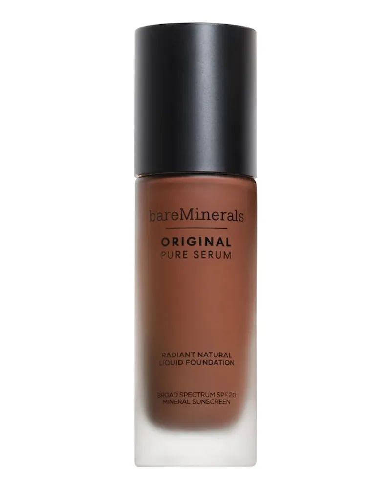 bareMinerals Original Pure Serum Radiant Natural Liquid Foundation Mineral SPF 20 30 ml DEEP WARM 5 Braun