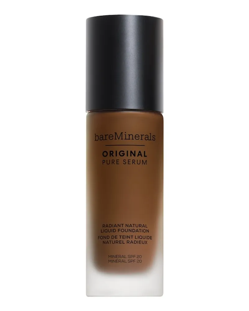 bareMinerals Original Pure Serum Radiant Natural Liquid Foundation Mineral SPF 20 30 ml DEEP WARM 5 Braun