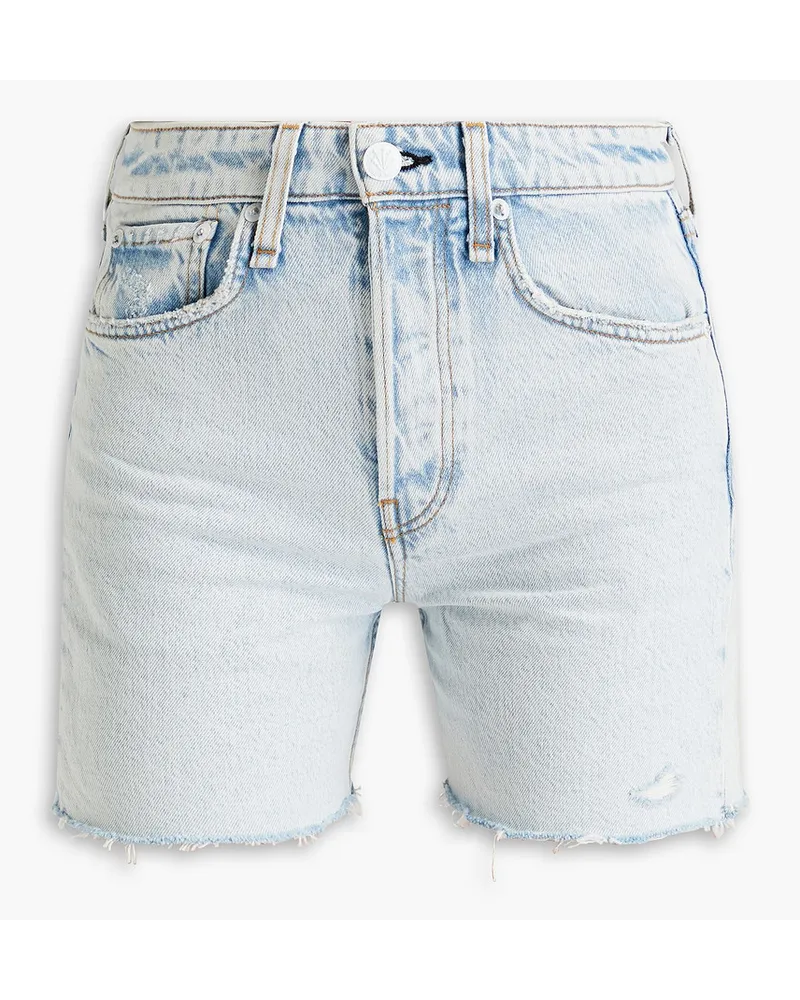 Rag & Bone Maya Jeansshorts inDistressed-Optik Blau