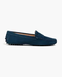 TOD'S Loafers aus Veloursleder Blau