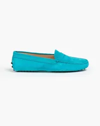 TOD'S Loafers aus Veloursleder Blau