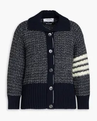 Thom Browne Cardigan aus einer Woll-Mohairmischung Blau