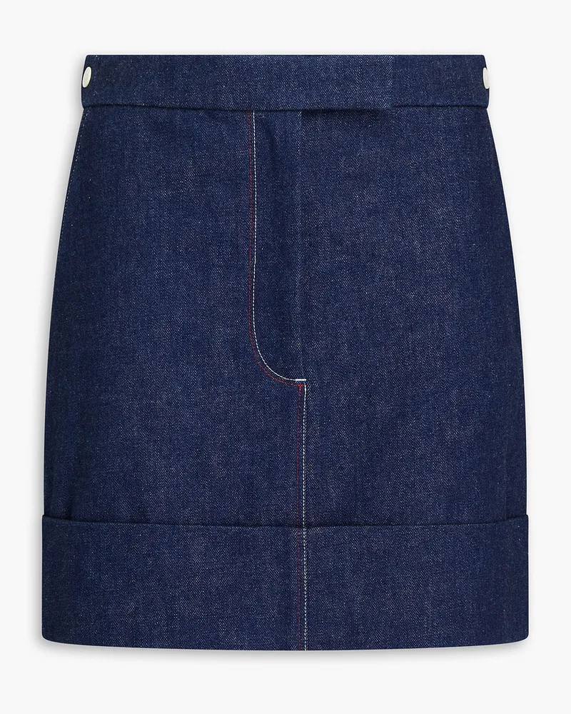 Thom Browne Minirock aus Denim Blau