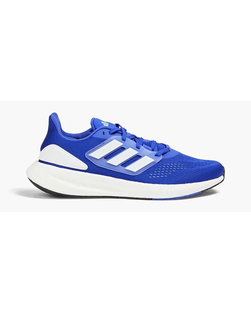 adidas Pureboost 22 J Road Laufschuhe Aus Mesh Gummi Und Kunstleder Blau