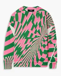 Stella McCartney Ed Curtis Sweatshirt aus Baumwollfleece mit Print Pink