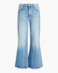 Mother The Roller hoch sitzende Jeans mit weitem Bein Blau